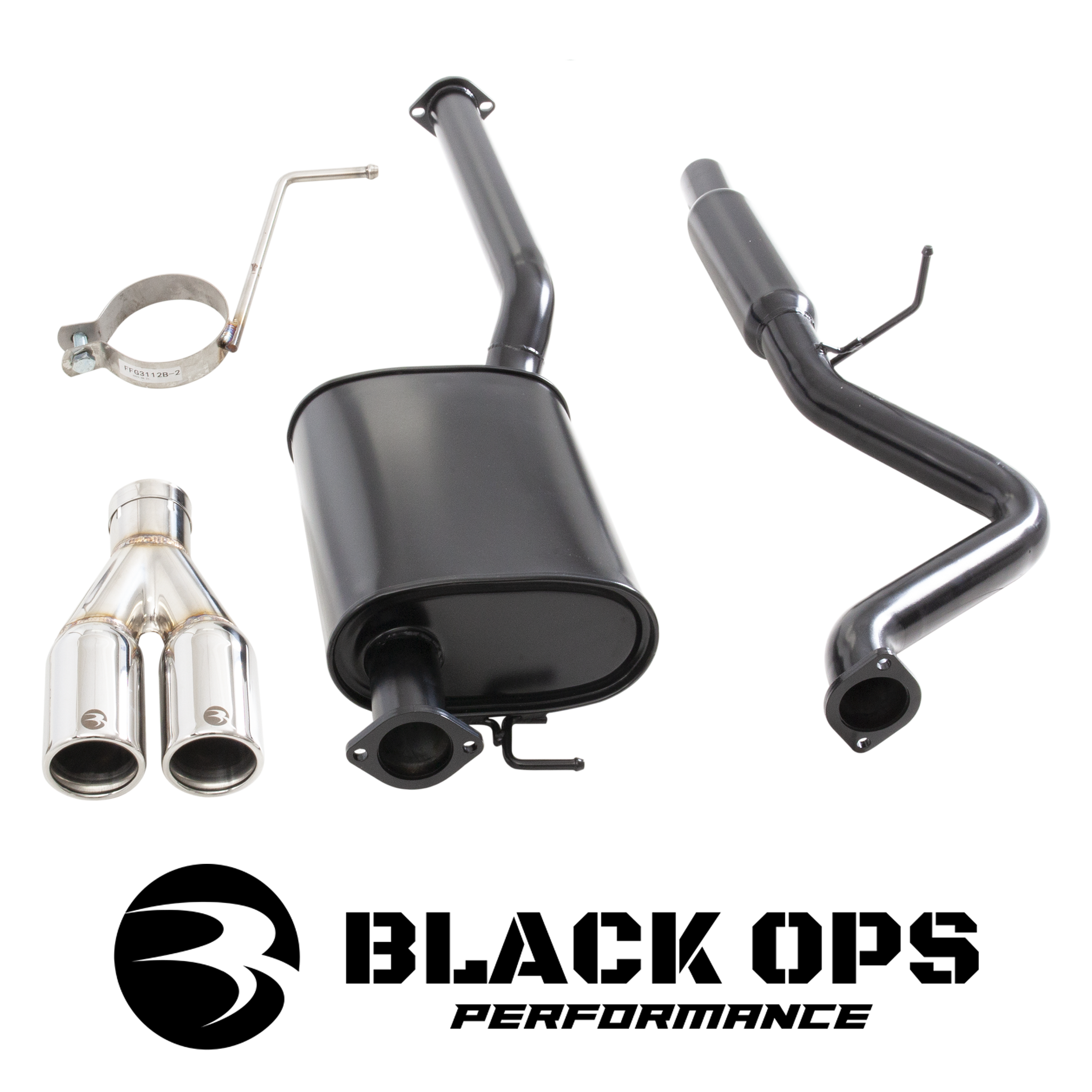 Ford Falcon BA BF FG XR6 ute 2.5" cat back  with Muffler centre, Hotdog rear.
