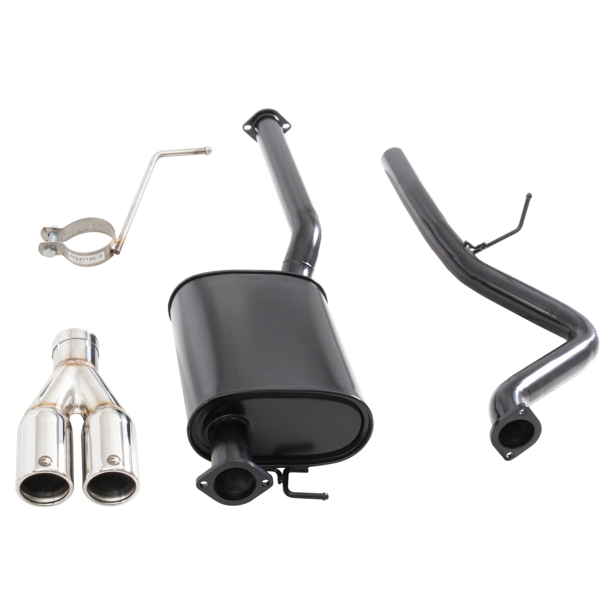 Ford Falcon BA BF FG XR6 ute 2.5" cat back  with Muffler centre, tailpipe only rear.