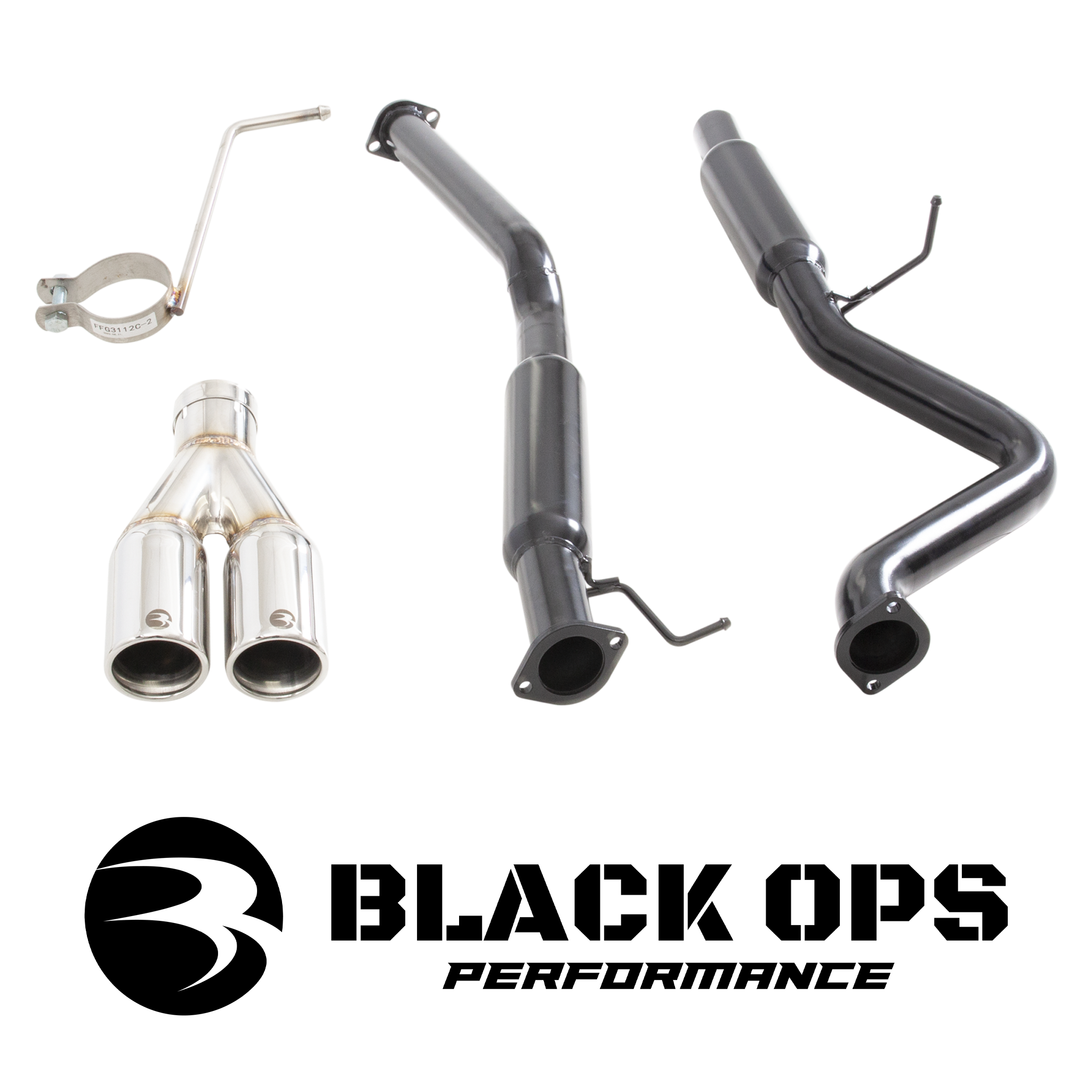 Ford Falcon BA BF FG XR6 ute 2.5" cat back  with Hotdog centre, Hotdog rear.