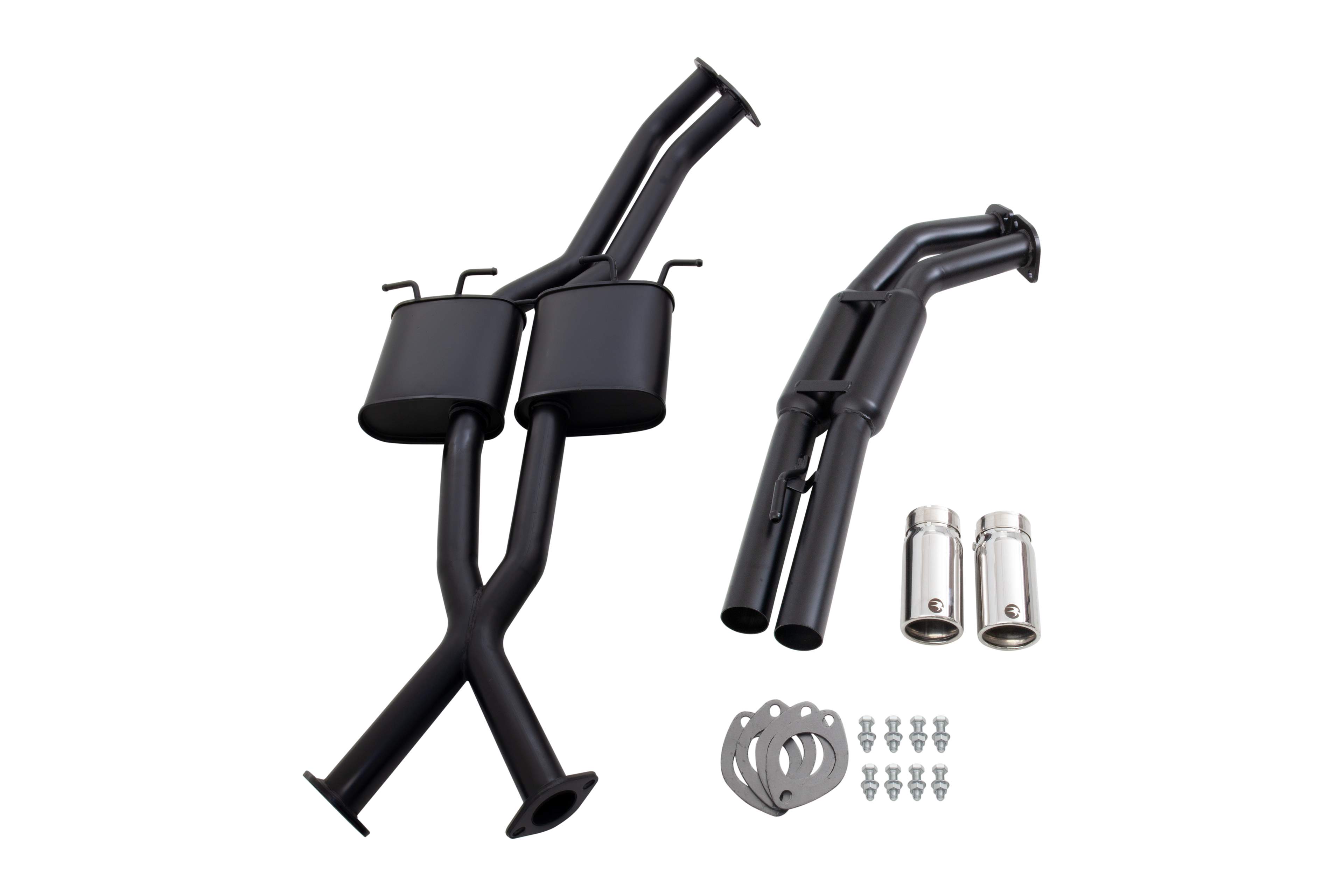 Holden Statesman WH WK WL Twin 2.5" Mild Steel Cat Back Exhaust with Hotdog rear