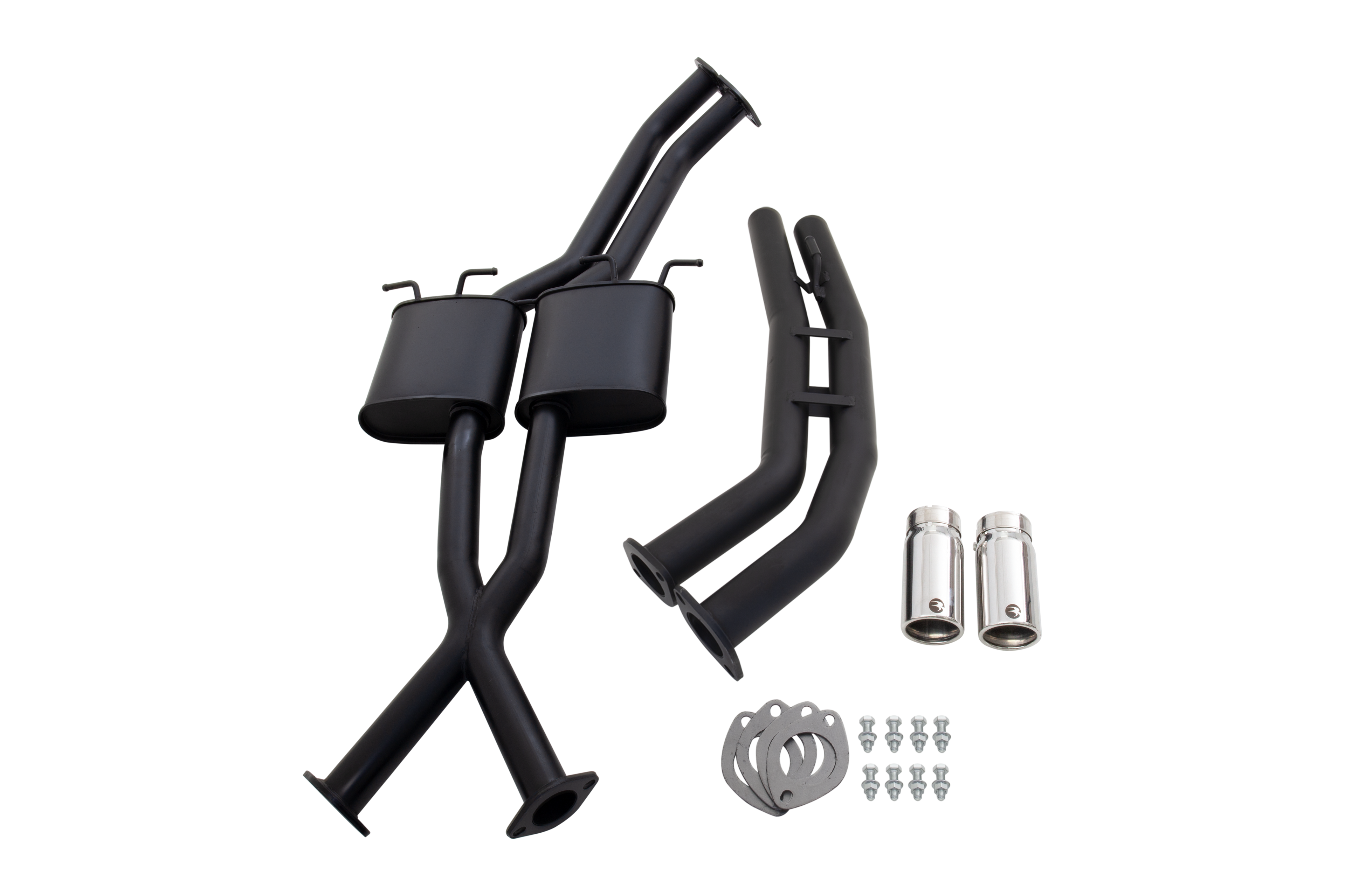 Holden Statesman WH WK WL dual 3" cat back exhaust with pipe only rear