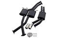 Holden Statesman WH WK WL Twin 2.5" Mild Steel Cat Back Exhaust with muffler rear